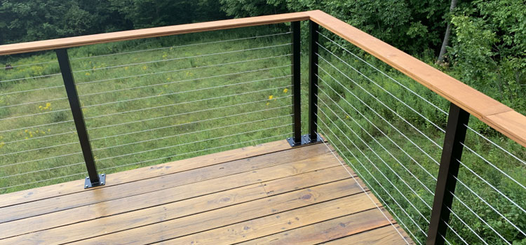 Installing Deck Cable Railing in Rolling Hills Estates, CA